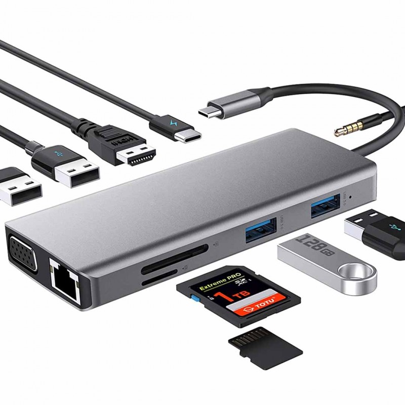 In Multi Port Type C To Usb C K Hdmi Adapter Usb Hub